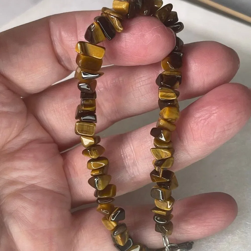 Vintage Tiger eye beaded bracelet